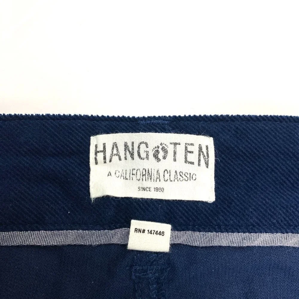 Hang Ten Straight Leg Men's‎ size 40x30 Navy Blue Corduroy Pants